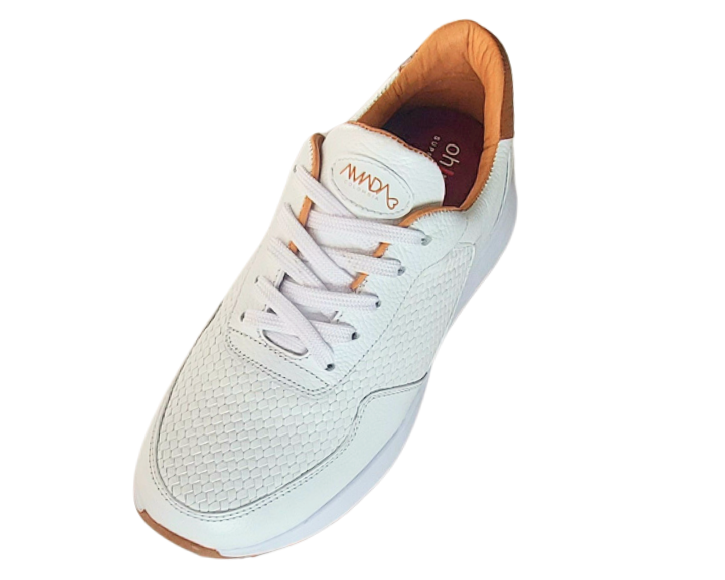 Frida Blanco Hueso · Tenis 100% Cuero con Soporte Ortopédico
