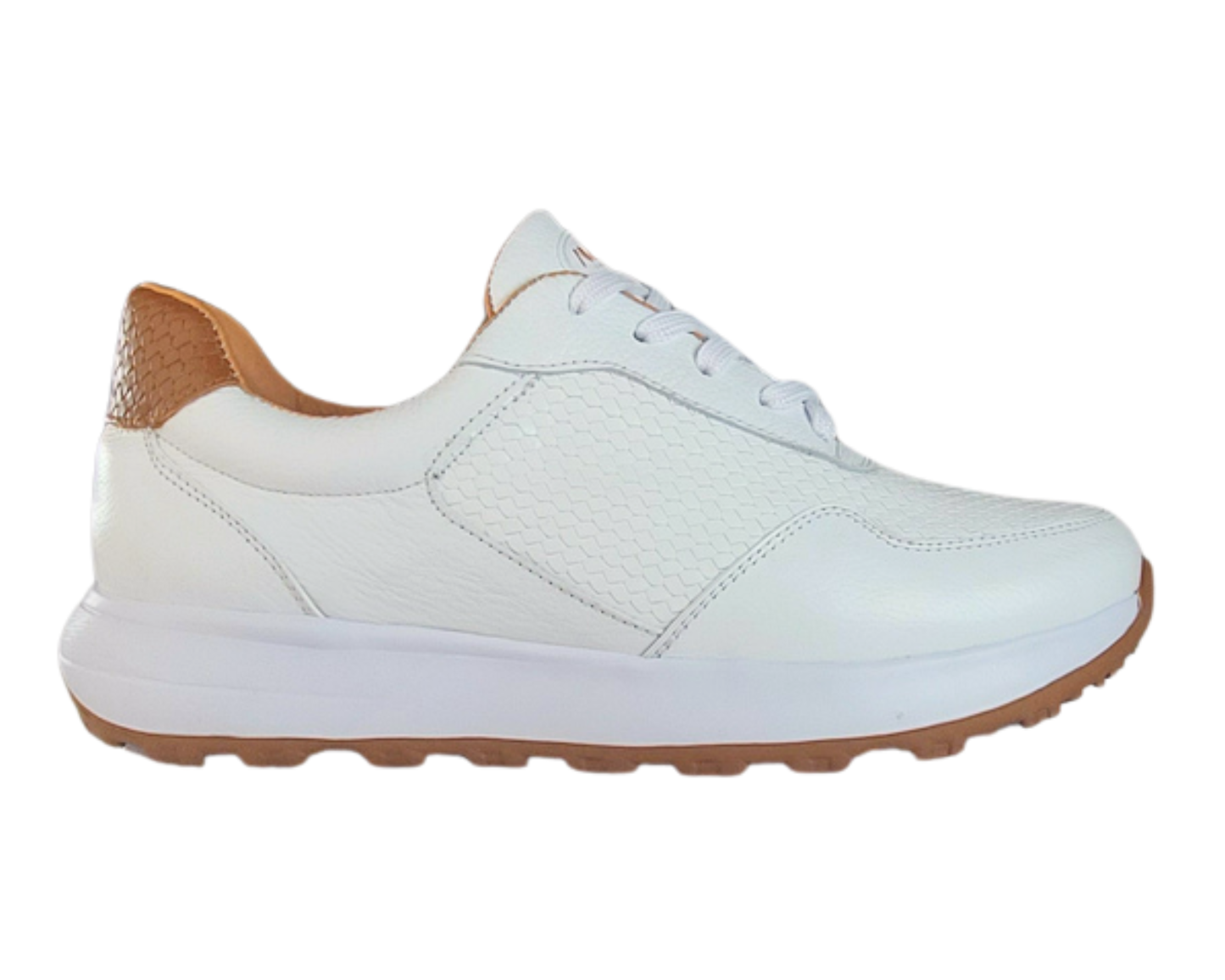 Frida Blanco Hueso · Tenis 100% Cuero con Soporte Ortopédico