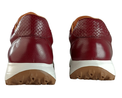 Frida Vino Merlot · Tenis 100% Cuero con Plantillas Ortopédicas