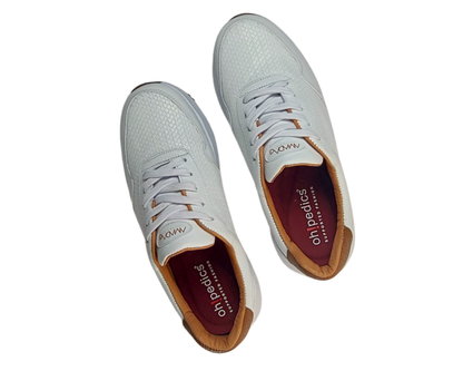 Frida Blanco Hueso · Tenis 100% Cuero con Soporte Ortopédico