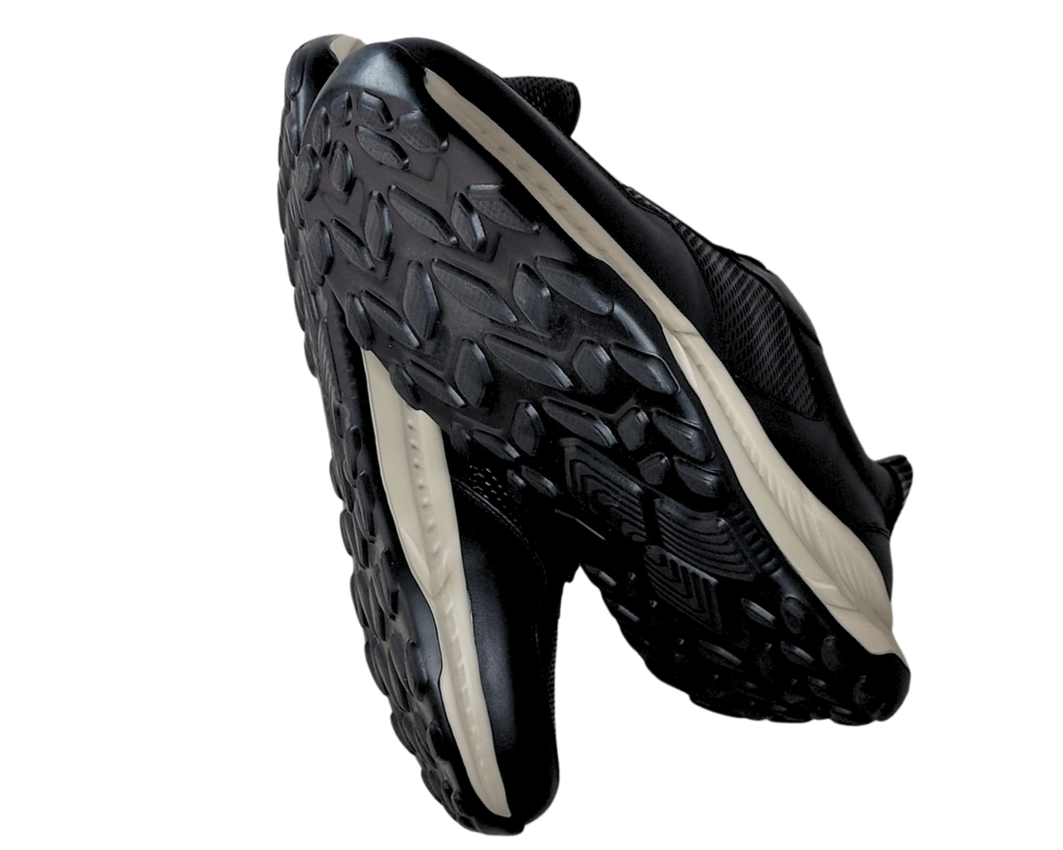 Pinjas Negro - Tenis 100% Cuero con Plantillas Ortopédicas