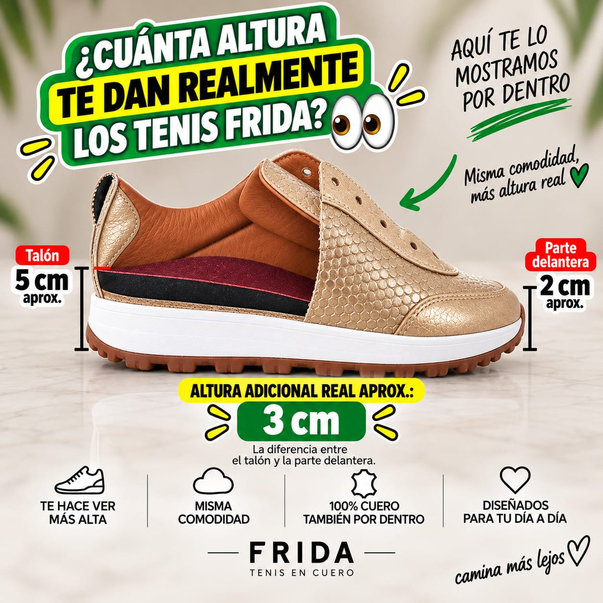 Frida Vino Merlot · Tenis 100% Cuero con Plantillas Ortopédicas
