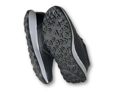 Frida Negro · Tenis Unisex 100% Cuero con Soporte Ortopédico
