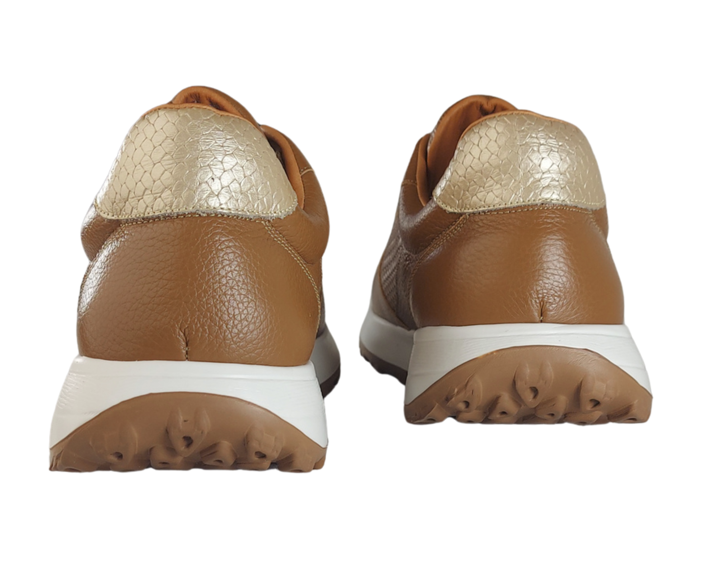 Frida Miel · Tenis 100% Cuero con Soporte Ortopédico