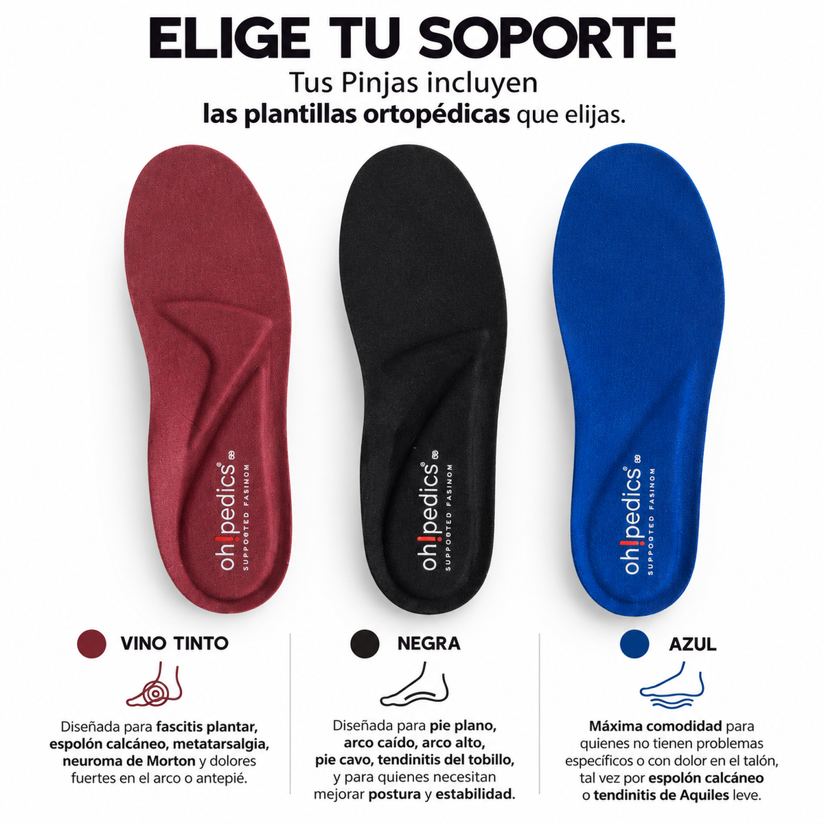 Pinjas Negro - Tenis 100% Cuero con Plantillas Ortopédicas
